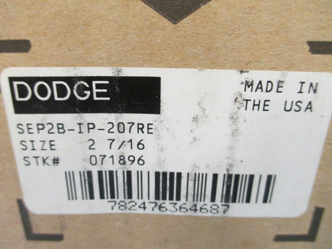 Dodge 071896 SEP2BIP207RE 27/16" Bore Pillow Block  New