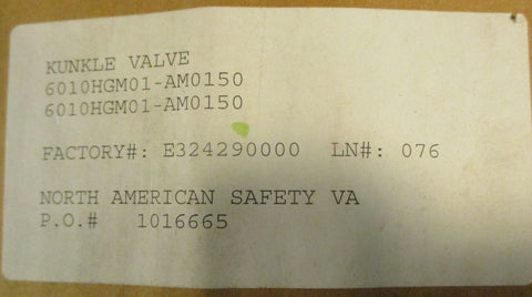 Kunkle 6010HGM01-AM Safety Relief Valve Set 150 PSI 1-1/2" 4588 LB/Hr Cap