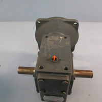 HUB CITY 0220-61201-214 5:1 56C WORM GEAR REDUCER MODEL 214 STYLE A