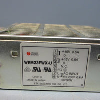 ETA Electronic Power Supply WRM23FWXU 115230V 0.41A 50/60 Hz