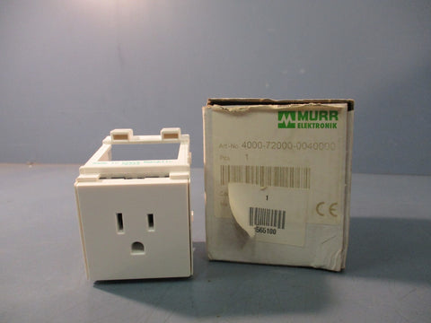 MURR ELEKTRONIK Cabinet Power Outlet 4000-72000-0040000 15A/125V
