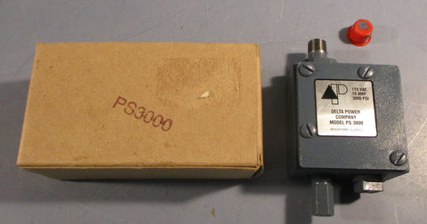 Delta Power Company PS-3000 Pressure Switch 115VAC 15A 3000PSI PS3000