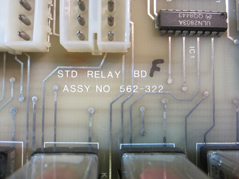 Simplex Standard Relay Board STD Relay BD Assy No. 562-322 F (Missing Relay)