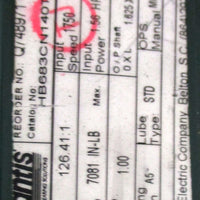 Dodge Quantis HB683CN140TC Gear Reducer 126.41:1 Ratio, 7081 InLb Torque