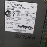 Allen Bradley Controlnet Remote I/o Adapter Module Ser B 1771ACN15