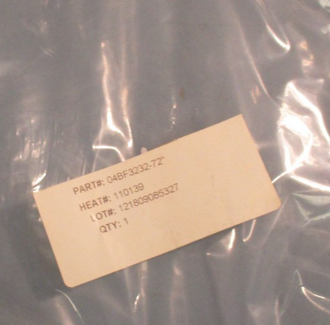 BFlex 04BF323272 Smoothbore Teflon Hose 3200 PSIG WP 72" Length