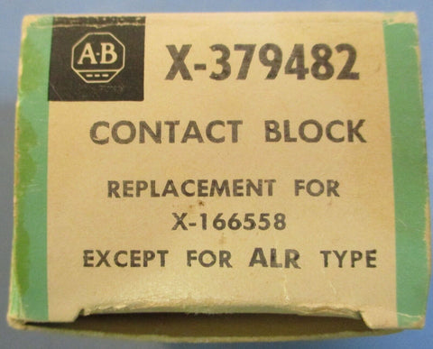 Allen Bradley X-379482 Contact Block Replacement For X-166558 Screw Terminals