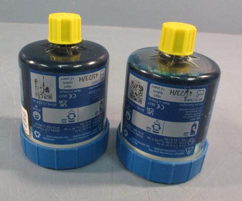 Lot of (2) SKF LAGD 60/L G310 XHP 222 Automatic Lubricator/MOBILEGREASE XHP 222