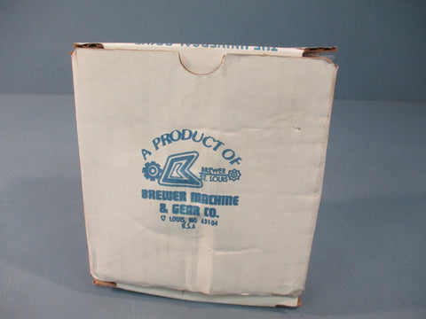 Brewer Machine & Gear Co. P2B Belt Idler Pulley Cast Iron, Flat Belly