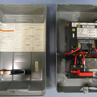 Square D 3007200767C Enclosure w/ 8536SBG2H20 Ser A Overload Relay 600VAC Max