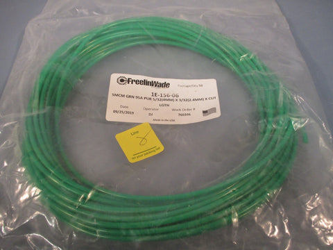 Freelin-Wade Tubing 5MCM GRN PUR 5/32(4MM) X 3/32(2.4MM) X CUT LGTH 1E-156-06