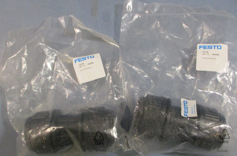 (Lot of 2) Festo 194586 Push In Straight Connector CQ28 28mm 0.95bar…10bar