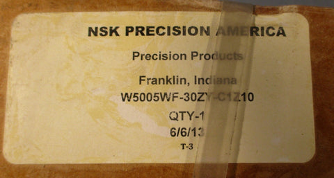 NSK Precision America W5005WF30ZYC1Z10 Ball Screw Factory Sealed