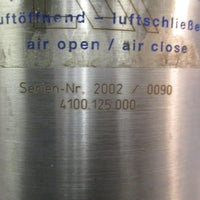 KIESELMANN 4200.125.000 STAINLESS STEEL PNUEMATIC ROTARY ACTUATOR