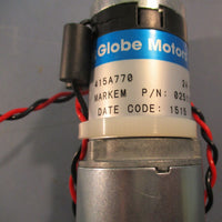 Globe Motors 0251123 Markem Imaje Gearmotor 24 VDC
