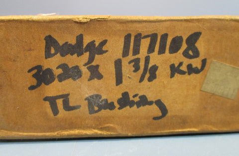 Dodge 117108 3020 x 13/8 KW Taper Lock Bushing NOS
