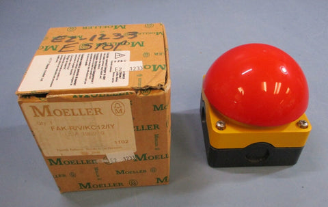 Moeller FAK-R/V/KC12/IY Emergency Stop Push Button Switch