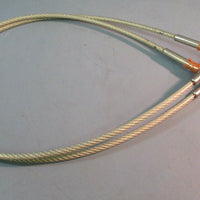 THICK BRAIDED STEEL SUSPENSION CABLE  46IN LONG 1/4IN LOT OF TWO B95482D201C