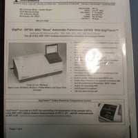 Rudolph Instruments Digipol 781 Automatic Polarimeter DP781 Nova Ser w/ Manual