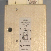 Norgren 2637050 Pneumatic Solenoid Valve 9933140 150 PSIG Max