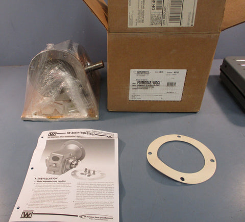 Winsmith E20MDDA31100C1 Angled Speed Reducer Stainless Steel 15:1