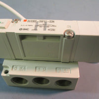 SMC Corporation SV33005W1U03N Solenoid Valve (NSV3B34) w/Subplate