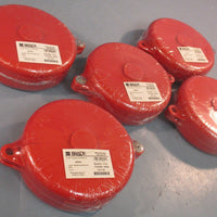 Brady 65561 Gate Valve Lockout Red Fits Sizes 2.5"  5" Y67703 Lot of 5