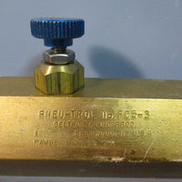 Deltrol Fluid Products PneuTrol Bronze Hydraulic Flow Control Valve PC53