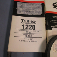 Lot of (4) Gates TruFlex VBelts 3/8" Wide Choose Your Size 1200 3L220