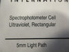 VWR 58016-254 Rectangular Spectrophotometer Cell Ultraviolet Box of 2