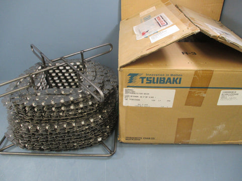 Tsubaki 2040AS 90Ft SS Every Pitch Roller Conveyor Chain  New