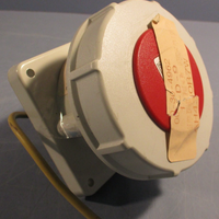 MENNEKES AH430R7W 3 POLE 30A 480VAC 3PH 4W WATERIGHT RECEPTACLE