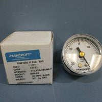 Ashcroft Pressure Gauge 15W1005 H 01B Vac 1½" ⅛ NPT Back NEW Lot of 6