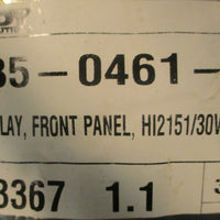Hardy Instruments 0535046104 Rev H Front Panel Display PWA HI 2151/30WCRM
