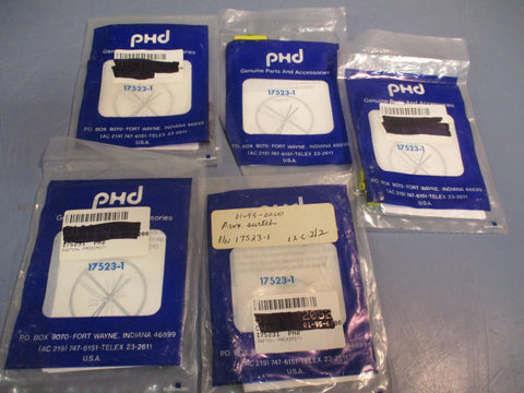 Lot of (5) PHD Compact, Sinking Proximity Sensor 17523-1, Yellow, 17523-SINK-NPN