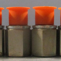 Parker 1/4X1/4F4OHGS Metric Pipe Conversion Adapter Lot of 6