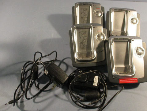 Lot of 4 Cisco Wireless Phone Docking Station & 2 Power Supplies CPDSKCH7921G