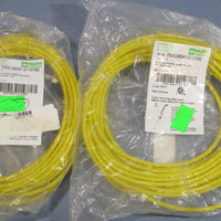 (Lot of 2)Murr Elektronik 7000080610110750 7.5m & 7000080410101000 10m Cable