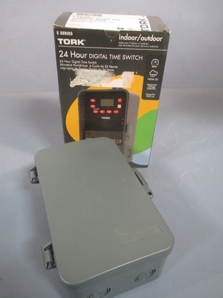 Tork 24 Hr Digital Electronic Timer Switch (Indoor/Outdoor) E Series E