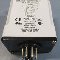 Dayton 1EGD1 Time Delay Relay 120VAC/30VDC 10A