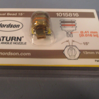 Nordson Saturn Right Angle Nozzle Dual Bead 15deg Nozzle 0.016in 1015816