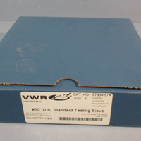 VWR 57334574 #50 U.S. Standard Testing Sieve 8" Dia 0.200mm Wire Dia Stainless
