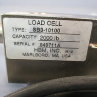 HBM Load Cell Capacity 2000 LBS SB310100