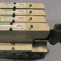 Numatics 051BB400M000061 and 051BA400M000061 5 Slot Solenoid Valve Manifold