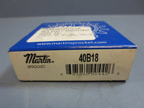 Martin 40B18 Sprocket Hub 18 Teeth