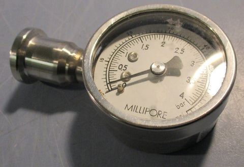 Millipore B26525 Stainless Steel Analog Sanitary Gauge 0-60 psi