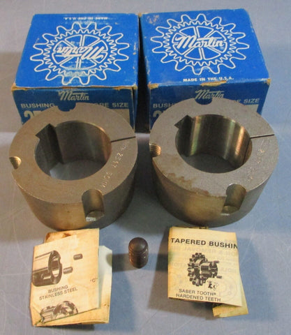 Martin 2517 50mm Taperlock Bushing 50mm Bore, 14x3.8mm Keyway 1-3/4" W Lot of 2