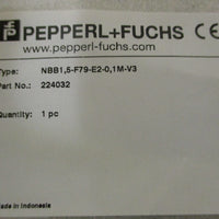 Pepperl+Fuchs 224032 Inductive Sensor NBB1,5-F79-E2-0,1M-V3 (Lot of 4)