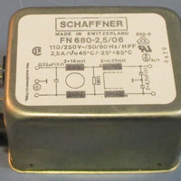 Schaffner FN 6802,5/06 EMI Power Line Filter 2,5A NOS