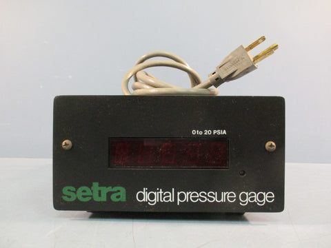Setra Systems Model 360 Digital Pressure Gage 0 to 20Psia 117Vac 60Hz